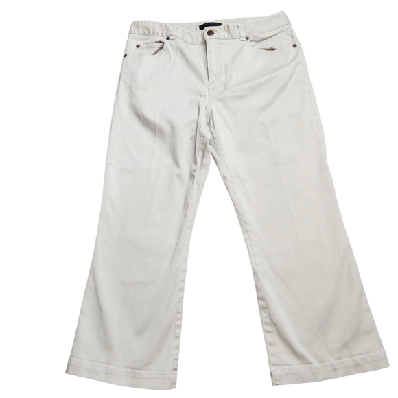 The Limited Stretch Cropped Khakis - Picture 1 of 4